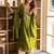 olive embroidered kurta set