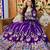 Purple Heavy Embroidered Bridal Lehenga