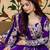 Purple Heavy Embroidered Bridal Lehenga