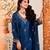 navy blue festive kurta set