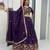 Purple Embroidered Lehenga Set