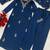 navy blue festive kurta set