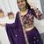 Purple Embroidered Lehenga Set