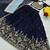 Navy-blue and grey Ethnic Lehenga