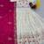 Off-white Lehenga with Pink Dupatta