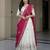 Off-white Lehenga with Pink Dupatta