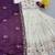 off-white and Purple Designer Lehenga