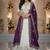 off-white and Purple Designer Lehenga