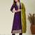 purple & olive green kurta set