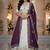 off-white and Purple Designer Lehenga