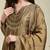 antique gold flared kurta set