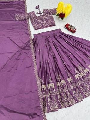 Purple Traditional Lehenga 4