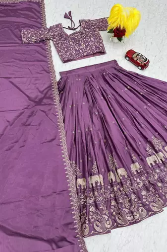Purple Traditional Lehenga