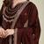 chocolate brown flared kurta set
