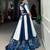 Blue and White Designer Lehenga