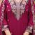 rani-pink embroidered kurta set