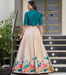 Teal Blouse Lehenga & Choli