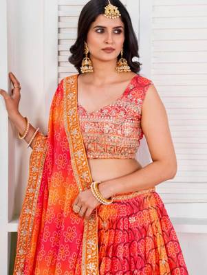Orange Lehenga Set 2