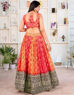 Orange Lehenga Set 3