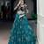 Black and Teal Designer Lehenga