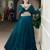 teal Green Embroidered Lehenga
