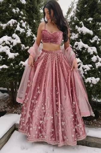 Pink Designer Lehenga
