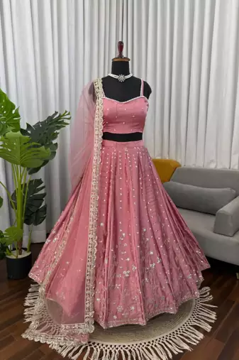 Pink Designer Lehenga
