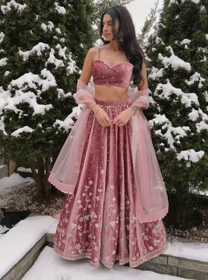 Pink Designer Lehenga 3