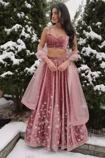 Pink Designer Lehenga