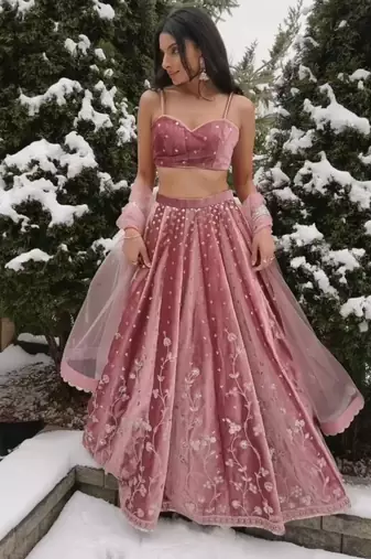 Pink Designer Lehenga