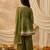 Girl's crunchy silk a-line kurta palazzo with dupatta set