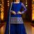 Girl's georgette sequins embroidered kurta sharara with dupatta set
