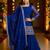 Girl's georgette sequins embroidered kurta sharara with dupatta set