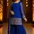 Girl's georgette sequins embroidered kurta sharara with dupatta set