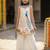 Girl's chinnon traditional motiff embroidered kurta palazzo with dupatta set