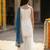Girl's chinnon traditional motiff embroidered kurta palazzo with dupatta set