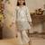 Girl's silk traditional motiff designer kurta pant set