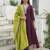 Girl's art silk embroidered anarkali kurta pant with dupatta set
