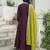 Girl's art silk embroidered anarkali kurta pant with dupatta set