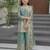 Girl's shimmer silk sequins embroidered pakistani kurta palazzo with dupatta set