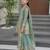 Girl's shimmer silk sequins embroidered pakistani kurta palazzo with dupatta set
