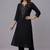 Black embroidered rayon kurta set