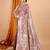 Light purple woven self design embellished pure silk banarasi saree with blouse