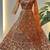 Gorgeous Orange Sequins Net Evening Wear Lehenga Choli With Dupatta