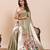 Light green floral print pure soft silk paithani saree with blouse