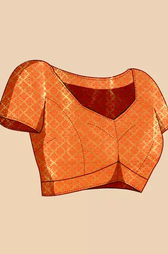 Red woven self design embellished pure silk banarasi saree with blouse