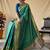 Rama woven self design embellished pure silk patola saree with blouse