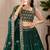 Green Color  Embroidery Thread & Sequence Work  Silk  Lahenga Choli Set