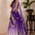 Purple Color  Embroidery Thread & Sequence Work  Silk  Lahenga Choli Set