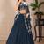Neavy Blue Color Embroidery With Multi Thread & Sequence Work Fox Georgette Lahenga Choli Set